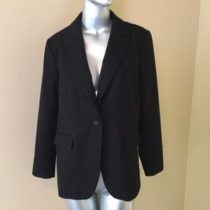 Banana Republic | Long & Lean Brushed Blazer In Black